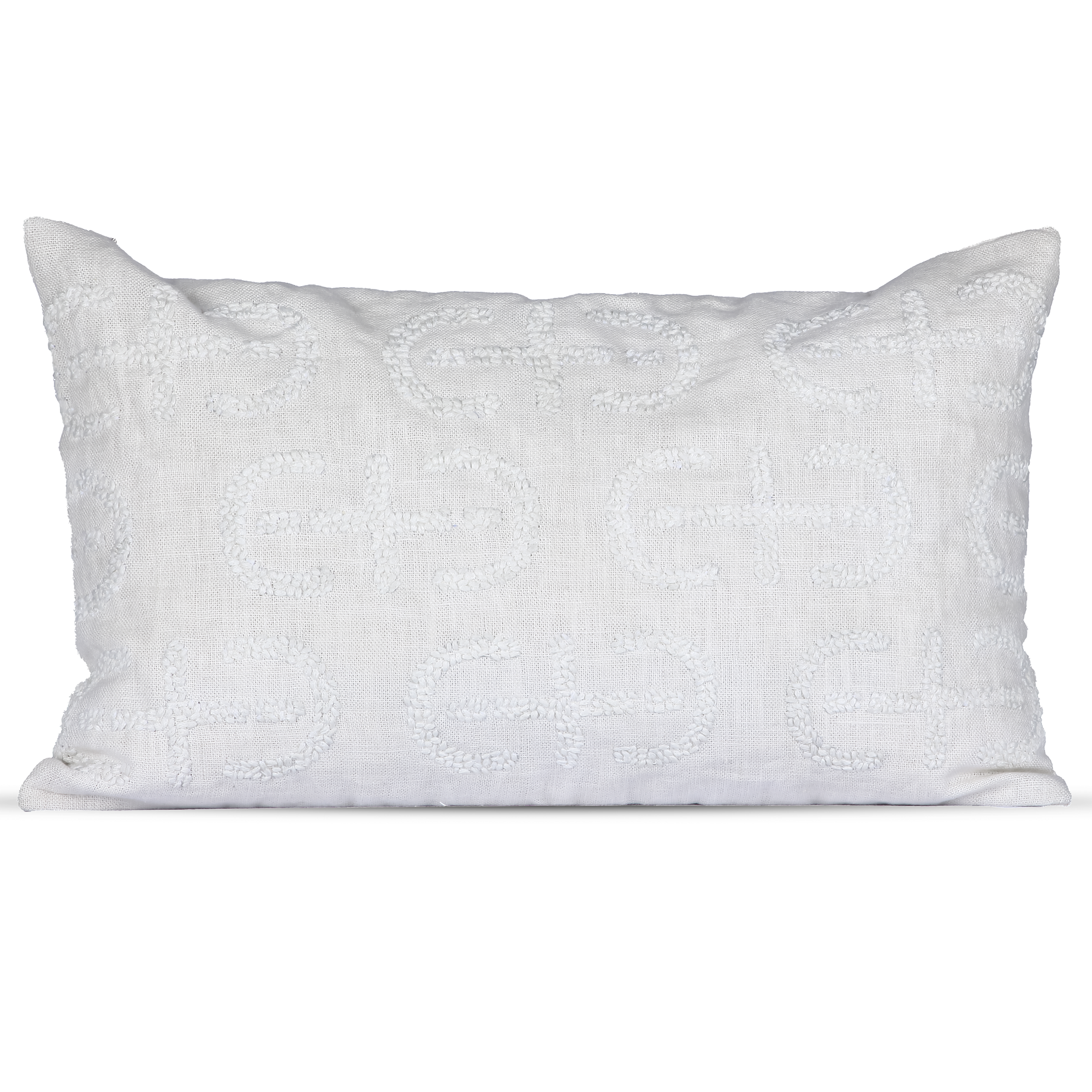 Geometric Maze Cushion Cover- off white