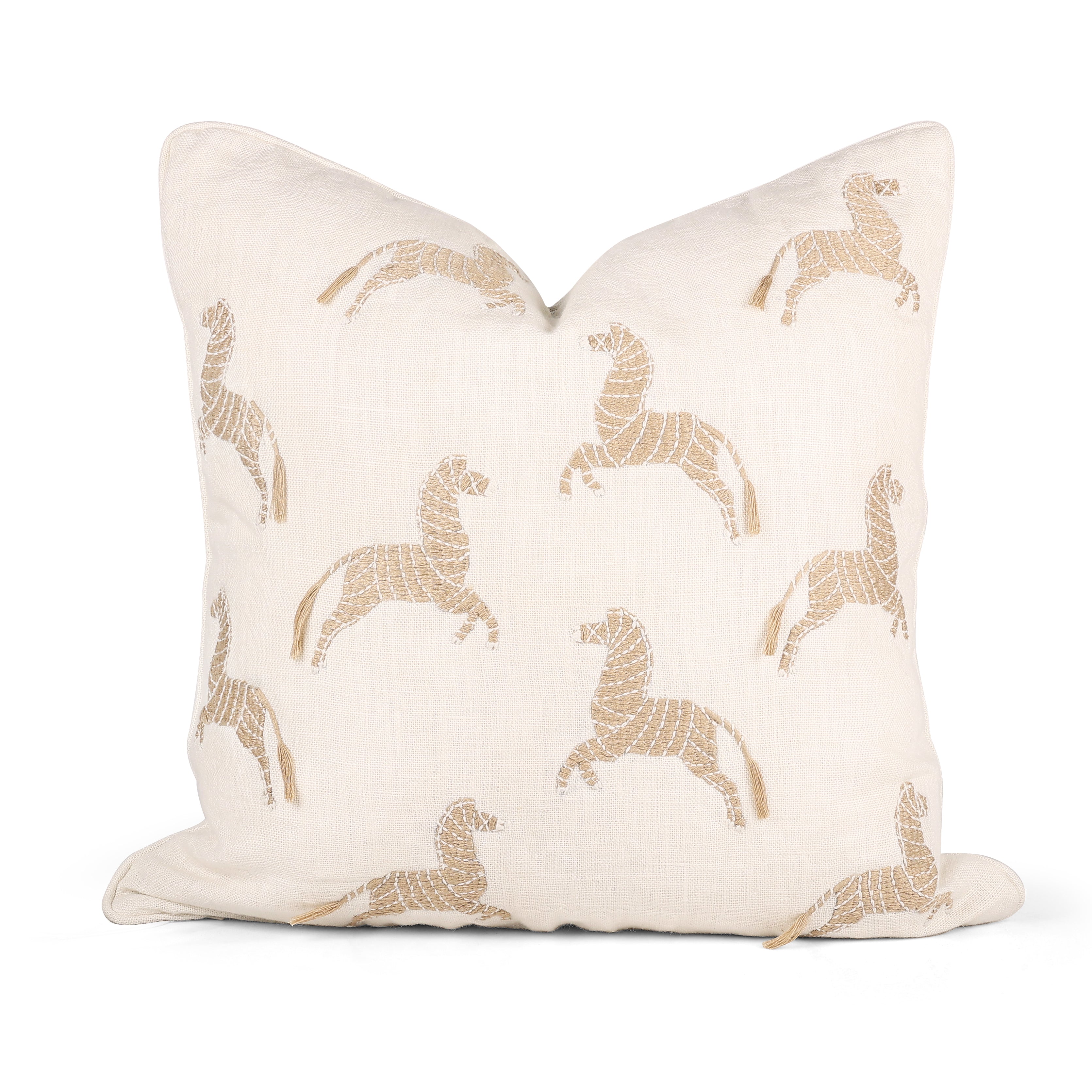 Golden Zebra Cushion