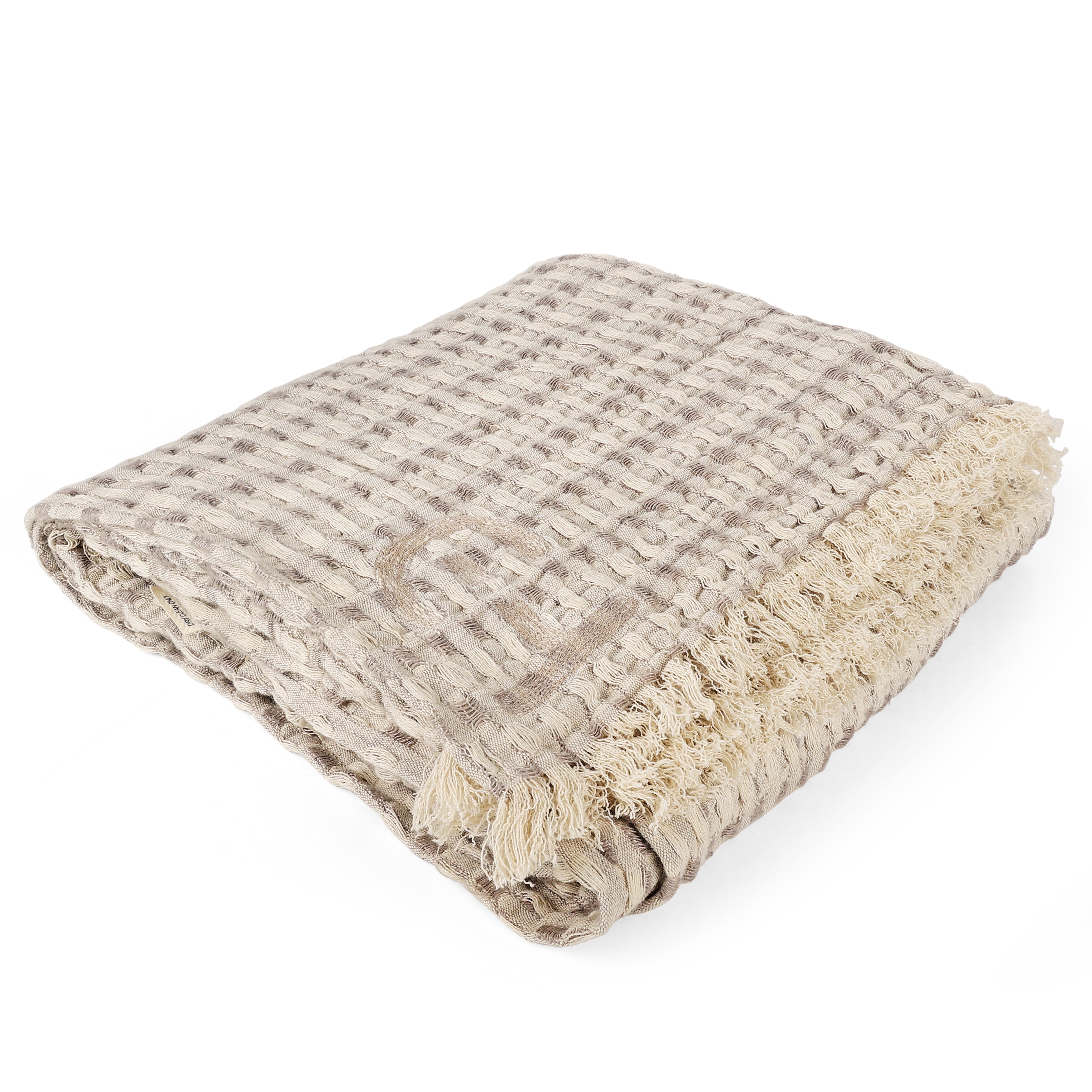 Rippled Serenity Textured Cotton throw