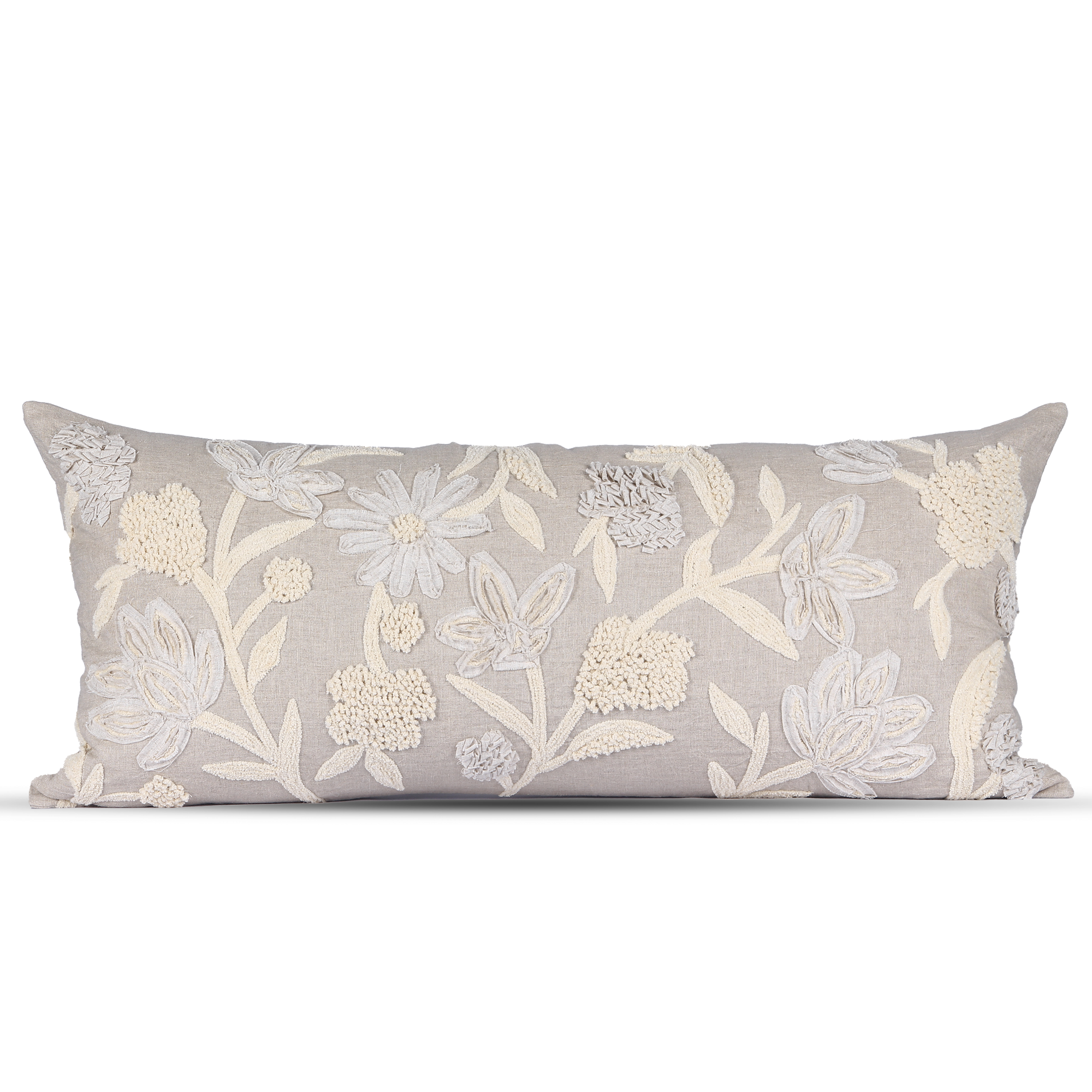 Sunlit Flora Linen Cushion Cover