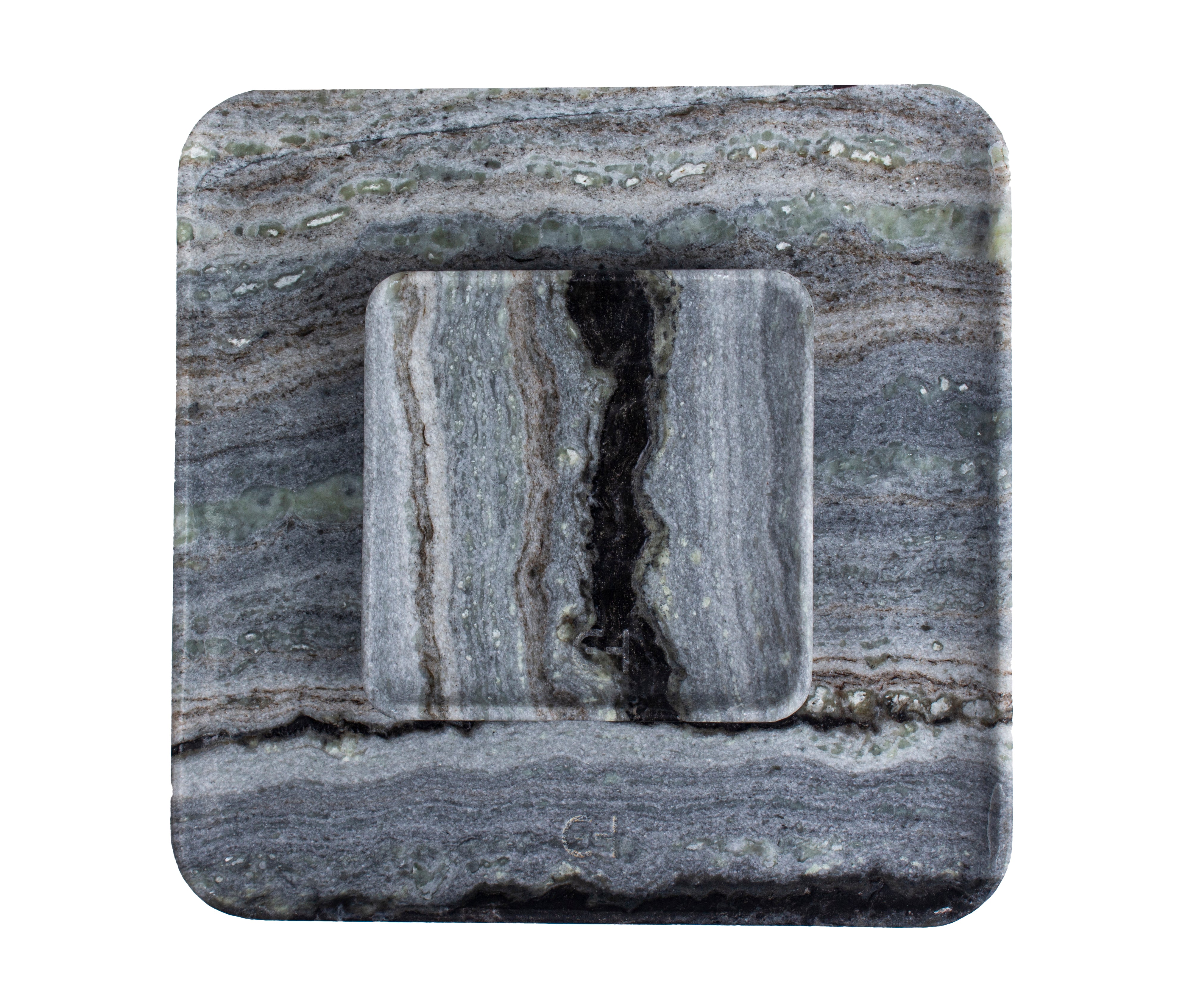 Ocean Grey Stone Charger Plate