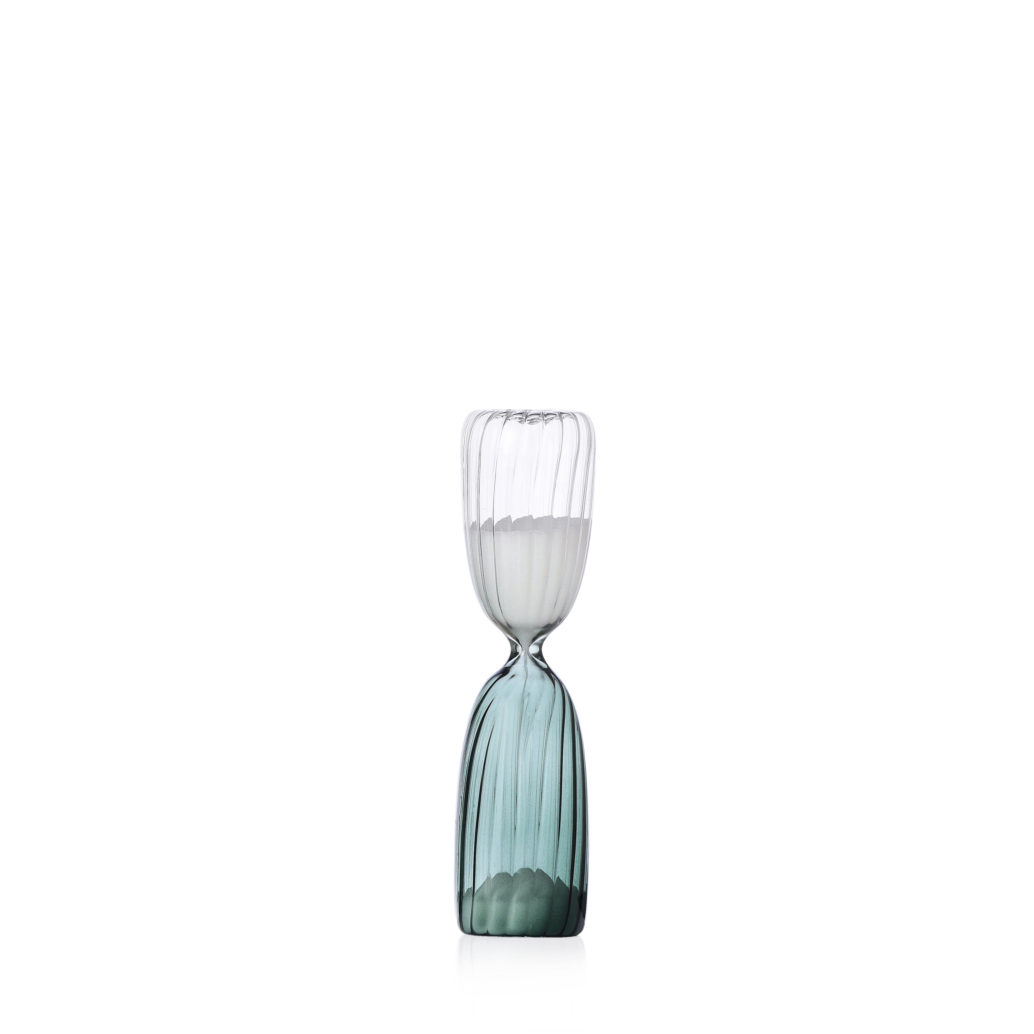 TIMES hourglass clear/dark green 5 min