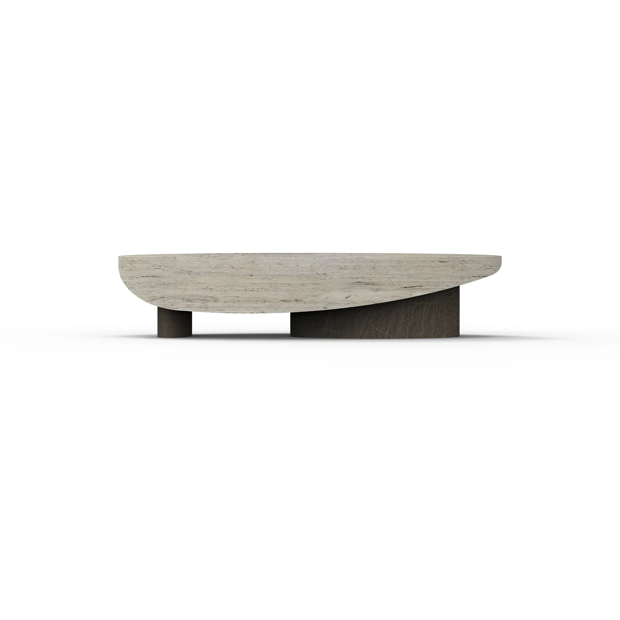 Orbit Coffee Table – A Sculptural Vision in Stone & Metal