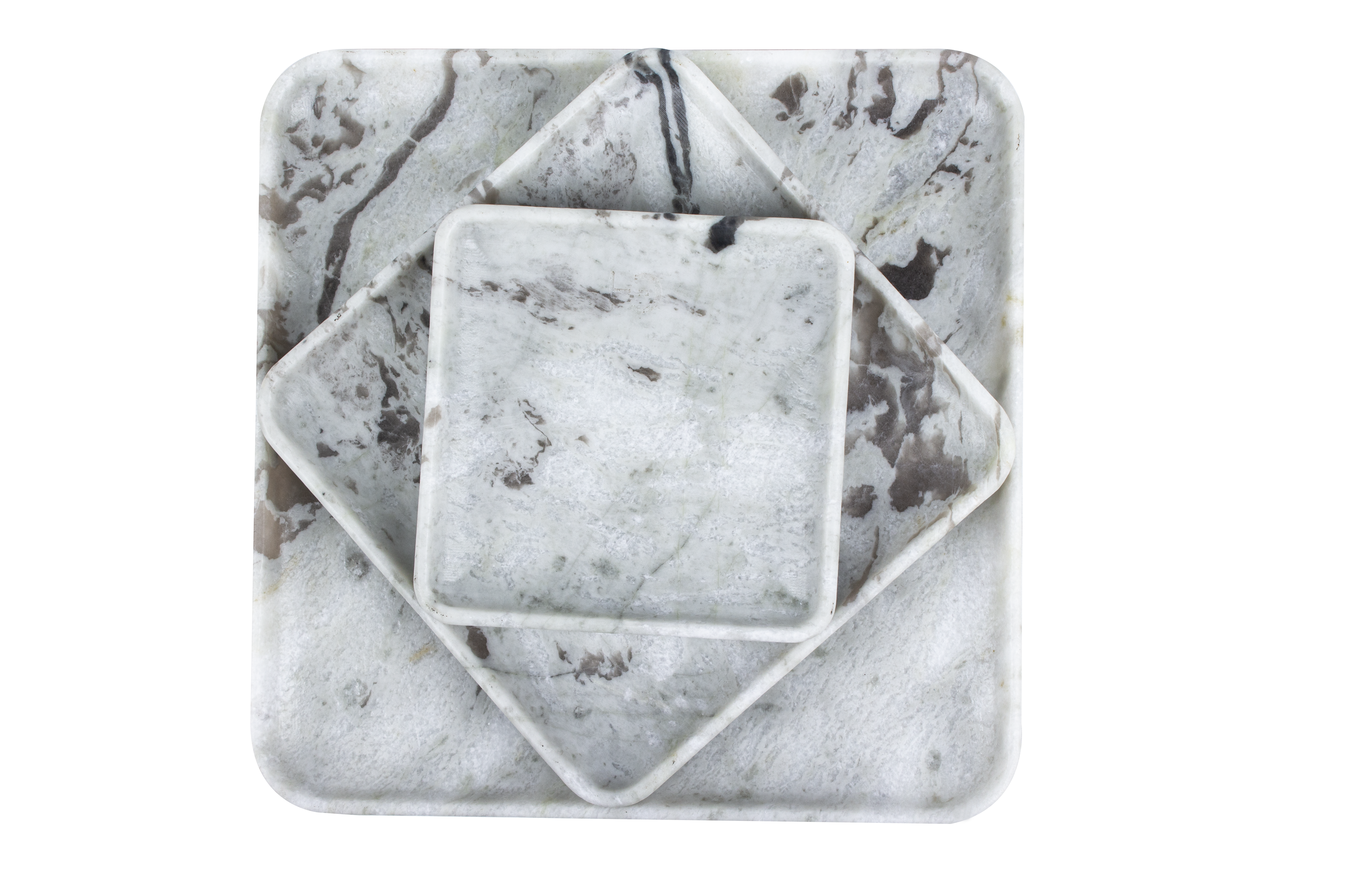 Cosmic White Square Tray