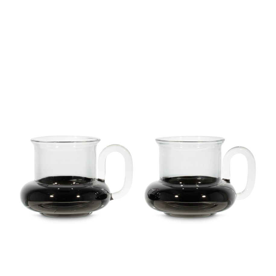 Bump Tea Cups Black- Set of 2