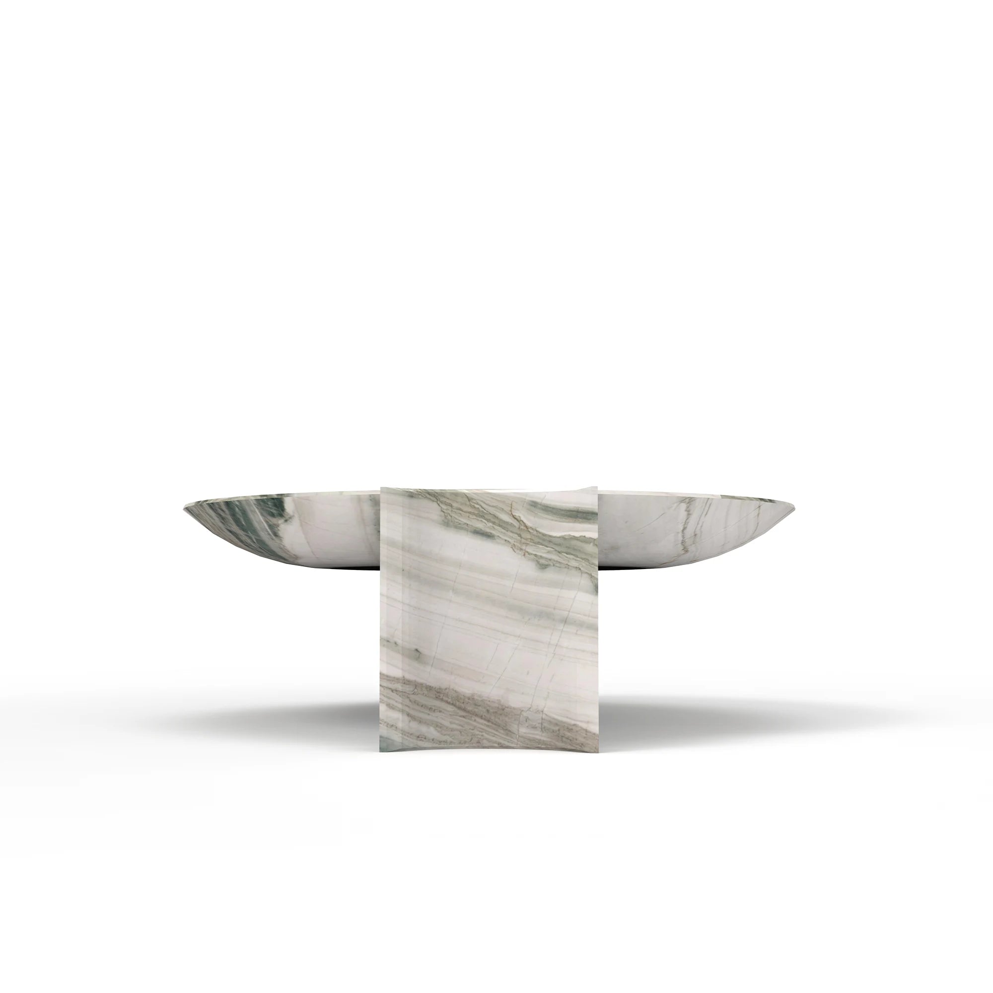 Aurora Coffee Table – A Symphony of Stone and Metal