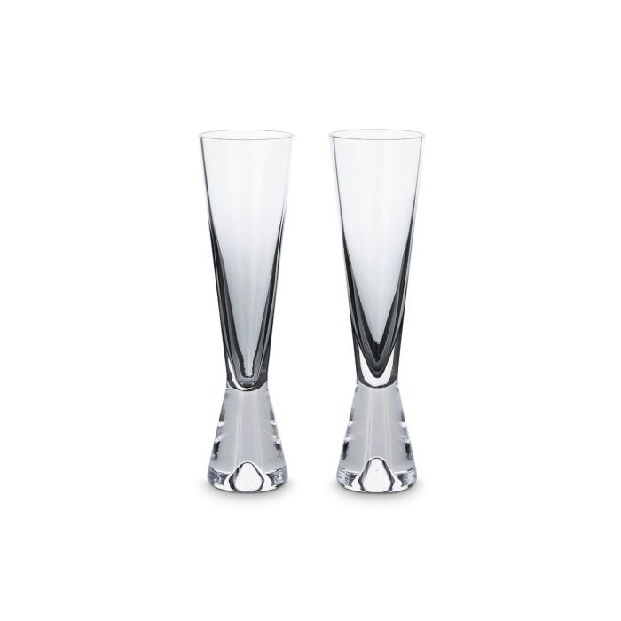 Tank Champagne Glasses Black- Set of 2